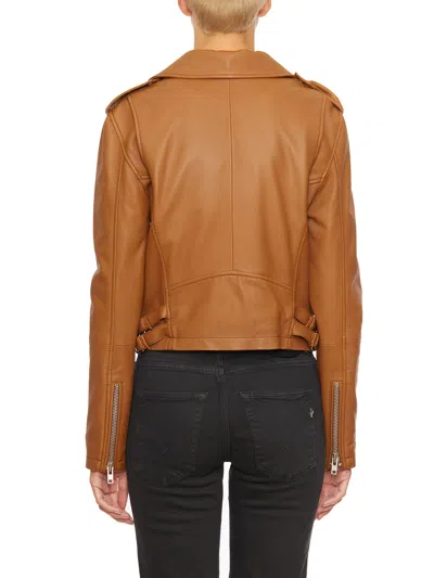 Sword 6.6.44 Woman Jacket Camel Size 8 Soft Leather