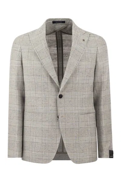 Tagliatore Men's Jacket With Tartan Pattern