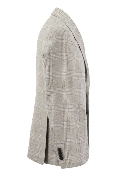 Tagliatore Men's Jacket With Tartan Pattern