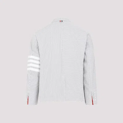 Thom Browne 4-bar Single-breasted Seersucker Blazer