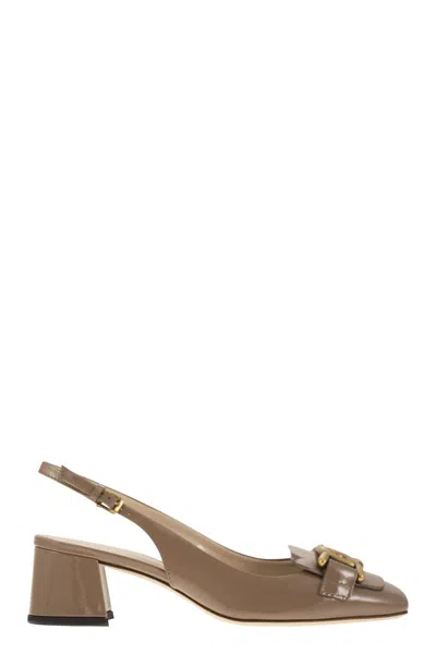 Tod's Pink Slingbacks With Chain Detail
