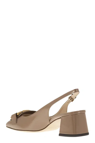Tod's Pink Slingbacks With Chain Detail