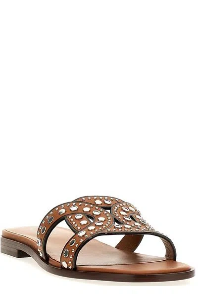 Tod's Women's Maxi Catena Stud Embellished Sandals
