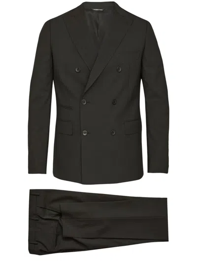 Tonello Black Stretch Wool Suit
