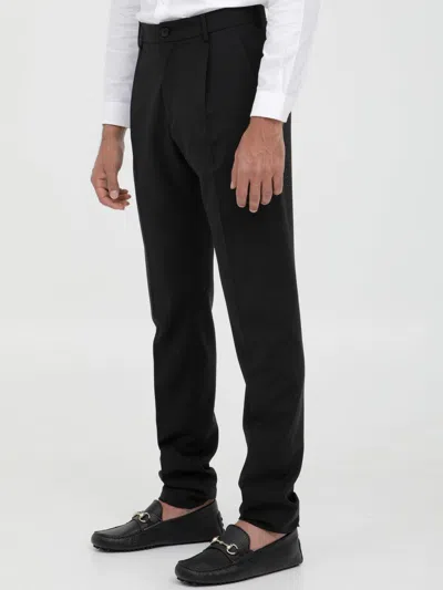 Tonello Black Wool Trousers