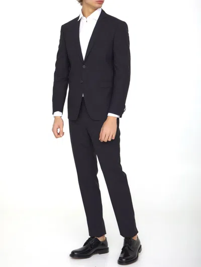 Tonello Black Wool Two-piece Suit