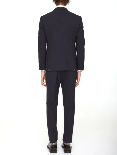 Tonello Black Wool Two-piece Suit