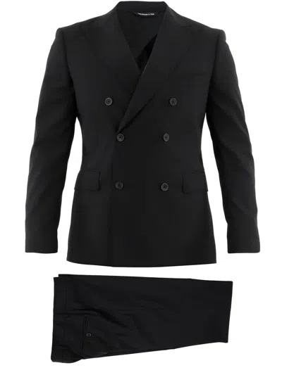 Tonello Black Wool Two-piece Suit