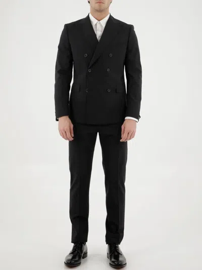 Tonello Black Wool Two-piece Suit