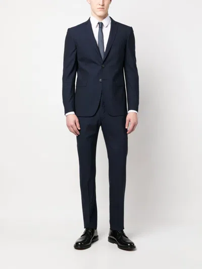 Tonello Blue Wool Two-piece Suit