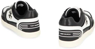 Tory Burch Clover Court Leather Low-top Sneakers