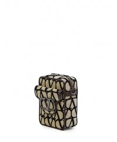 Valentino Men's Mini Locã² Toile Iconographe Bag