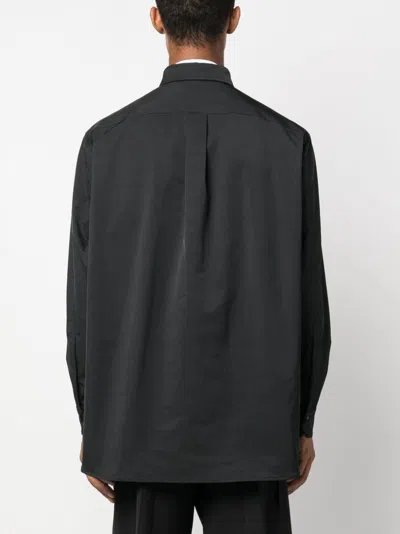 Valentino Vltn-patch Concealed Placket Shirt