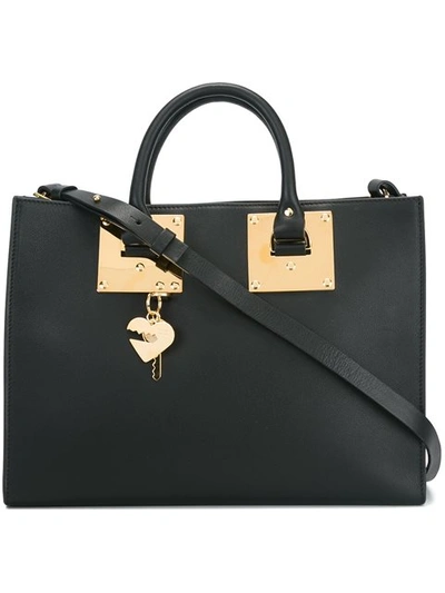 Sophie Hulme 小号'albion'方形购物袋 In Black