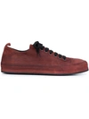 Ann Demeulemeester Lace-up Sneakers In Maroon