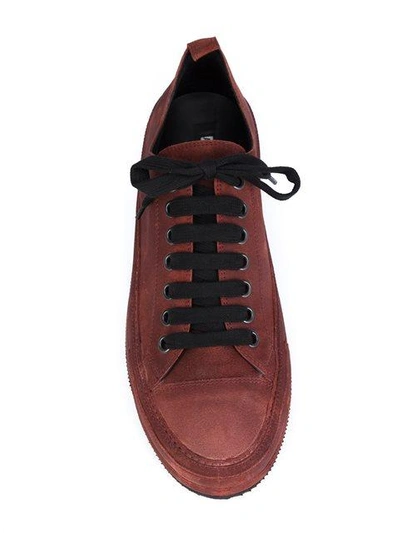 Shop Ann Demeulemeester Lace-up Sneakers