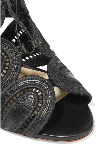 Shop Francesco Russo Cutout Leather Sandals