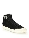 ASH Marlow Fringed Suede High-Top Sneakers