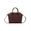 Givenchy Small Antigona Bag In Merlot Textured-leather In Oxblood