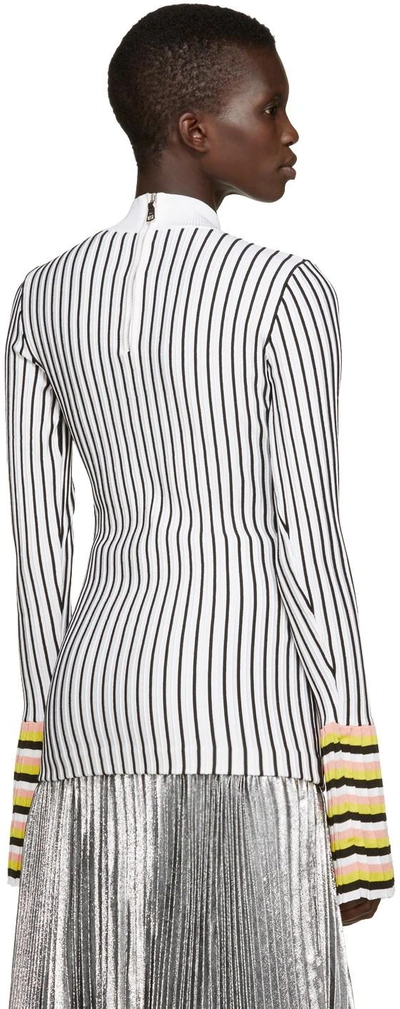 Shop Emilio Pucci Black & White Striped Top