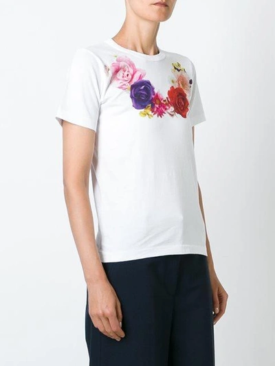 Shop Comme Des Garçons Floral Print T-shirt