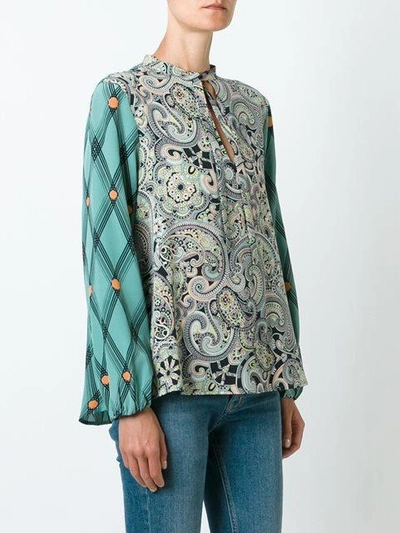 Shop Etro Multi Print Blouse