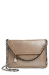 Stella Mccartney 'mini Falabella' Faux Leather Crossbody Bag - Brown In Redwood