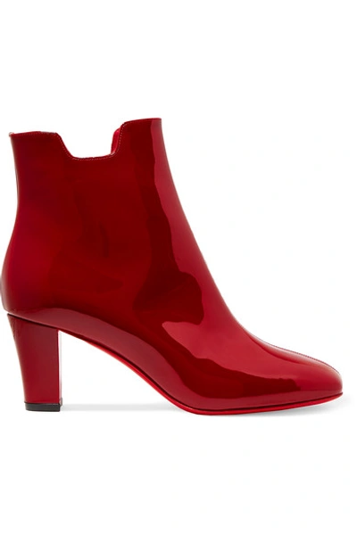 Christian Louboutin Tiagada 70 Patent-leather Ankle Boots | ModeSens