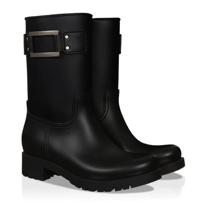 Shop Roger Vivier Rain Boots In Rubber In Black