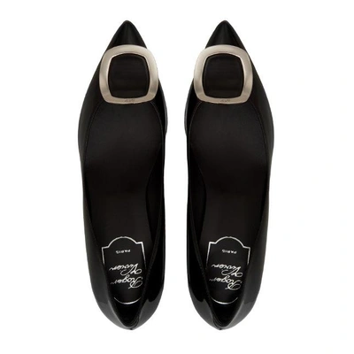 Shop Roger Vivier Chips Pumps In Patent Leather In Black