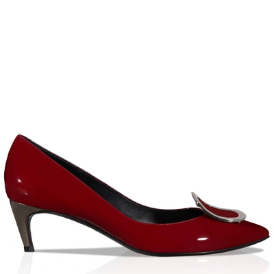 Shop Roger Vivier Chips Pumps In Patent Leather In Red