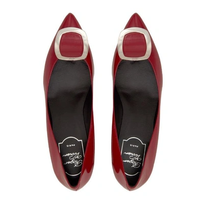 Shop Roger Vivier Chips Pumps In Patent Leather In Red