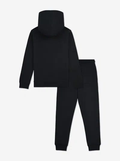 New Balance Logo-print Tracksuit In Black