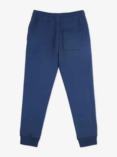 New Balance Boys Brush Back Stacked Logo Joggers In Blue