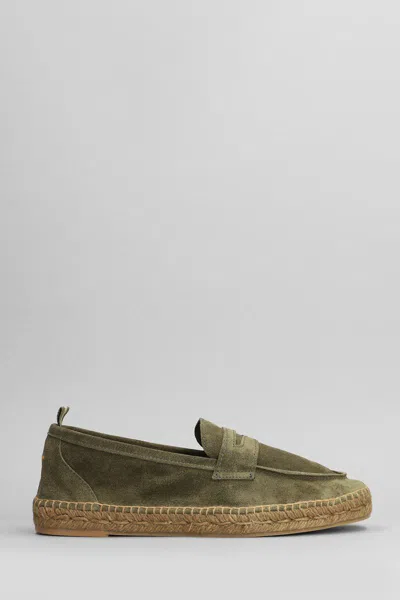 Castaã±er Nacho Suede Espadrilles In Green