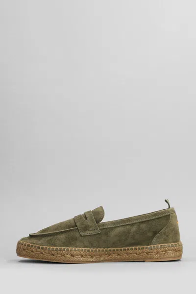 Castaã±er Nacho Suede Espadrilles In Green