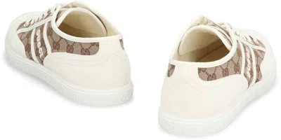 Gucci Fabric Low-top Sneakers For Men In Beige