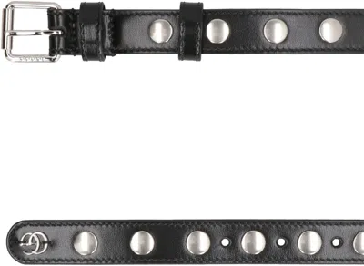 GUCCI GUCCI STUDDED LEATHER BELT 