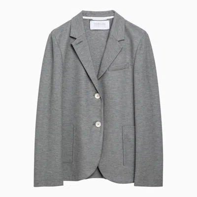 Harris Wharf London Light Grey Single-breasted Cotton Jacket In Grey