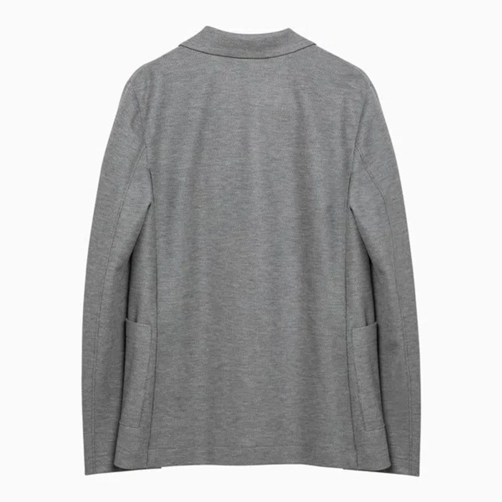 ジャケット Harris Wharf London Light grey single-breasted cotton jacket Harris Wharf London Light Grey Single-breasted Cotton Jacket