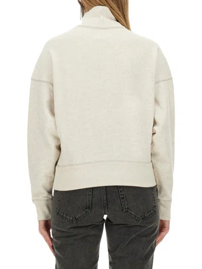 Isabel Marant Étoile Ross Logo-print Sweatshirt In Powder