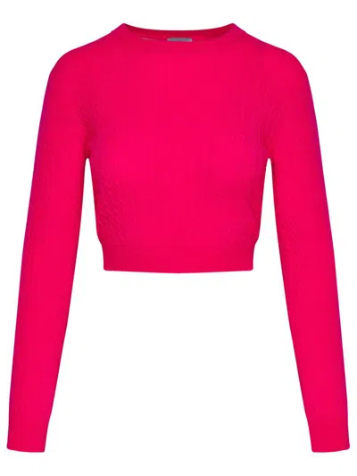 Patou Fuchsia Wool Blend Sweater In Purple