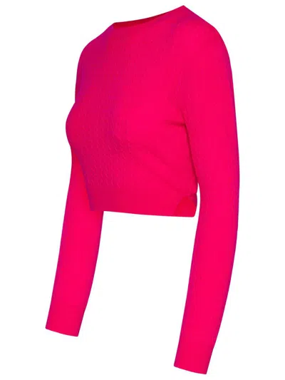 Patou Fuchsia Wool Blend Sweater In Purple