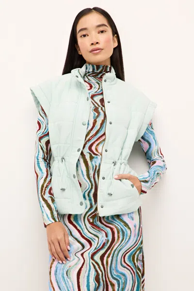Marie Oliver Lyndon Vest In Seafoam