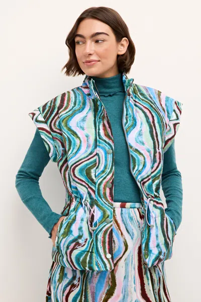 Marie Oliver Lyndon Vest In Agate Stone