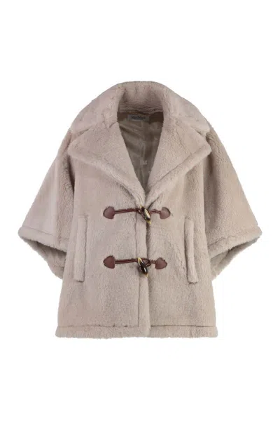 Shop Max Mara George Faux Fur Jacket In Beige