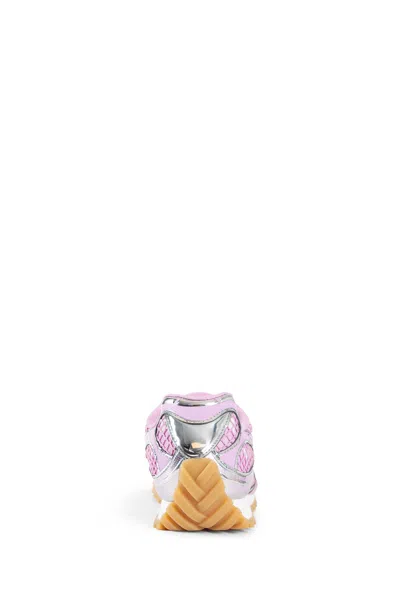 Bottega Veneta Orbit Low-top Mesh Sneakers In Purple