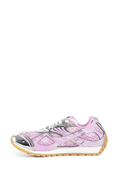 Bottega Veneta Orbit Low-top Mesh Sneakers In Purple