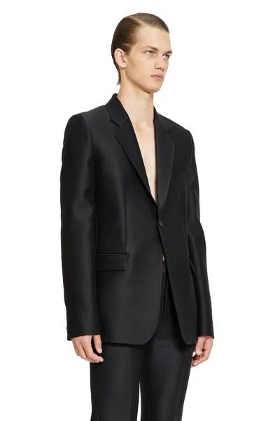 Loewe Wool And Silk Jacket In Black
