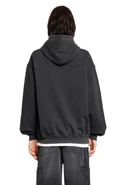 Represent Black Hoodie With Fixed Hood And Maxi Print On The Front In Cotton Man In Black